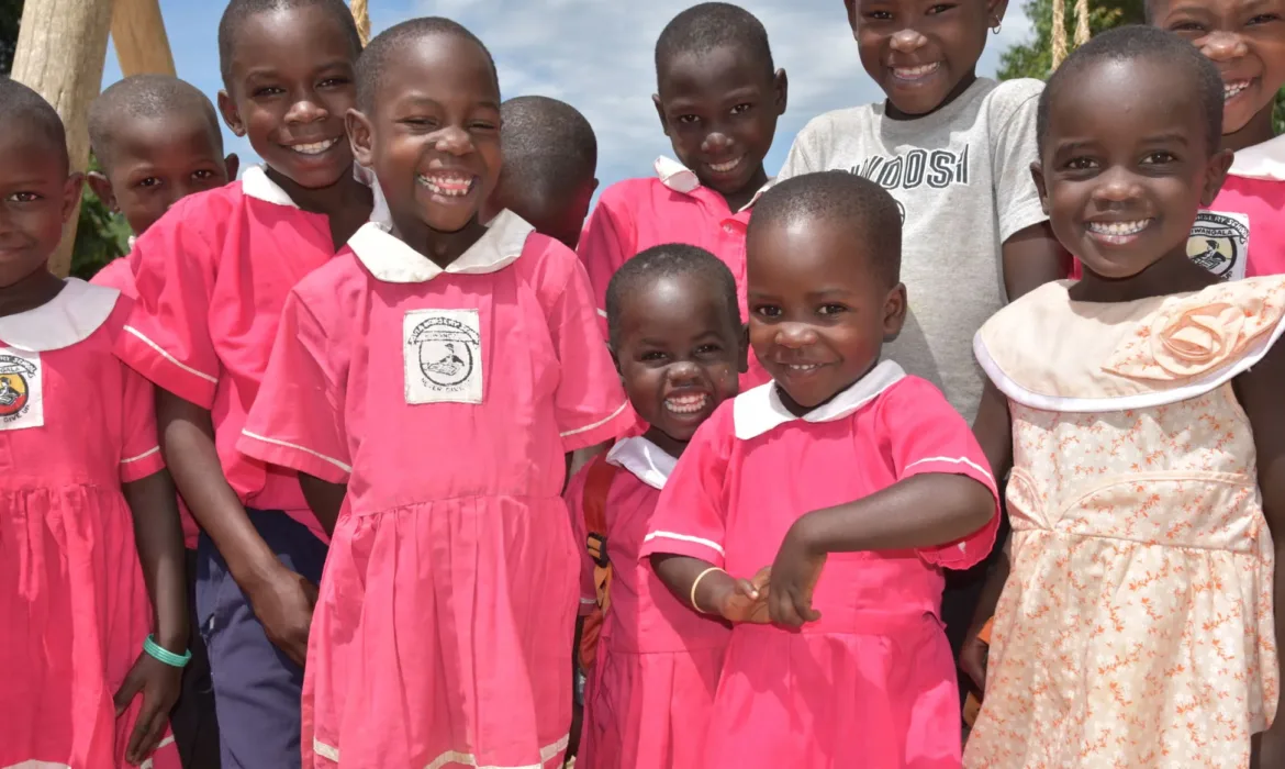 Pupils of Jovia Nursery and Primary School in Kyanangozi village, Kisekka S/C in Lwengo district.