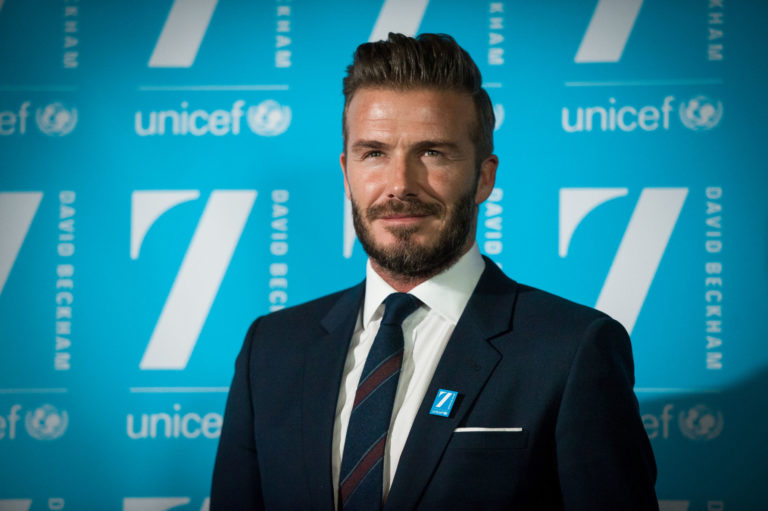 t a UNICEF press conference in London, David Beckham, marks 10 years as a UNICEF Goodwill Ambassador